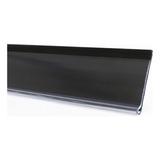 Etiqueta Pvc Gondola Modelo U Fundo Preto 1 Metro 100 Peças