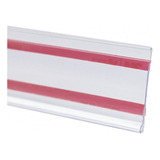 Etiqueta Pvc Para Gondola Modelo U Com 1m Kit 75 Peças Cor Transparente