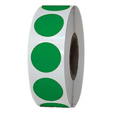 Etiqueta Selo Bolinha Colorida 25mm Rolo Com 1000 Adesivos Cor Verde