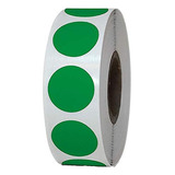 Etiqueta Selo Bolinha Colorida 25mm Rolo Com 1000 Adesivos Cor Verde