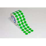 Etiqueta Selo Bolinha Colorida Ø 25 Mm Verde Rolo Com 5000