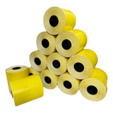 Etiqueta Tag 40x60 Amarela 2 Colunas 12 Rolos 12 000 Tags