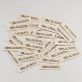Etiqueta Tecido Algodão Cru 4x7cm 30und Personalizada