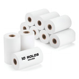Etiquetas 10x15 Térmica Kit C 10 Rolo 200 Un Cor Branco