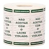 Etiquetas Adesivas Lacre De Segurança Para Delivery 89MM X 30MM Em Rolo Com 200 Lacres No Papel Couchê