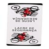 Etiquetas Adesivas Lacre Para Delivery Com Cortes De Segurança 90mm X 35mm Em Pacote Com 200 Lacres No Papel Couchê