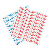 Etiquetas Adesivo Voltagem 2 Kits 50 Unidades 110v E 220v
