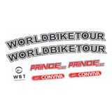Etiquetas Antiga Bicicleta World Bike Tour Prince