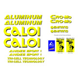 Etiquetas Antiga Caloi Aluminum Andes Sport 1 Amarelo preto