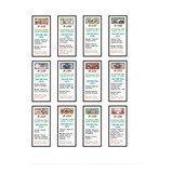 Etiquetas Coloridas P Cédulas De Réis Com Foto Completa