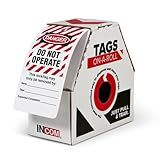 Etiquetas De Bloqueio Em Um Rolo O Perigo Não Opera Listrado Estoque DuraPly Resistente À Prova D água E Resistente A Rasgos Vermelho Preto Em Branco 15 25 Cm X 7 Cm X 25 Mm De Espessura RT6025 250