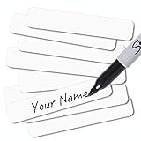 Etiquetas De Roupas De Ferro Para Escrever Para Casas De Repouso E Necessidades De Creche Etiquetas De Nome Personalizadas Pré Cortadas De 5 X 1 Cm Para Roupas Uniformes E Roupas De Cama Seguro Para Lavar Roupas De Cama E Etiquetas De Tecido Rápidas De Aplicar 100 Peças