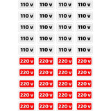 Etiquetas De Voltagem Para Tomadas 110v E ou 220v 40 Unid