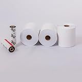 Etiquetas Tag Para Roupa 50 X 75mm X 2 Carreiras Couchê Branco 170 Gramas Indicadas Para Indústria Têxtil 10 Rolos Etiquetas Para Roupas Com Serrilha E Furo DB COMERCIO DE PAPEL 10