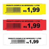 Etiquetas Valor Gôndola Prateleira 110x35mm Zebra Gc420t