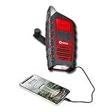 Eton Rádio De Emergência Odyssey Multialimentado Por Todas As Bandas Bluetooth Com RDS- Vermelho