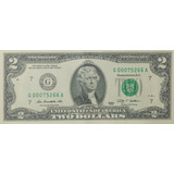 Eua Cédula Antiga 2 Dólares 2009