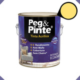 Eucatex Acrílica Tinta Pintura Parede Peg E Pinte 3 6l Cor Caju Pirangi