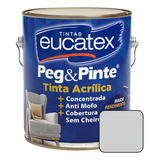 Eucatex Acrilica Tinta Pintura Parede Peg E Pinte 3 6l Cores Cor Prata