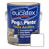 Eucatex Peg Pinte Tinta Acrílica Antimofo 3 6l Cor Branco Neve