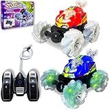 Europio Carrinho De Controle Remoto Maluco Gira 360 Com Luz
