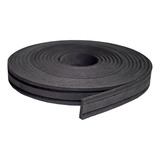 Eva Flexível 3 5cm 2 Mts Rodapé Moldura Autocolante Preto