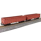 Evemodel 2 Peças HO Escala Alto Carro Gôndola 1 87 Vagões Ferroviários Rollong Estoque Recipiente Carruagem 1 87 Carga Carro C8742WR 2 NUS