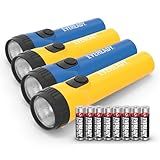 Eveready Pacote Com 4 Unidades De Lanternas De LED Brilhante E Durável Bateria De Longa Duração Uso Para Emergências Acampamento Ar Livre Baterias Incluídas 039800138637