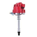 EVERESTWAY Racing Hei Distribuidor Compatível Com Chevy C10 GMC SBC BBC Bloco Pequeno Com Bobina 65K 7500RPM 305 454 350 400 Red Cap And Rotor Kit De Substituição 850001R