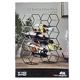 Evergreen Rack De Vinho Capacidade Para 11 Garrafas Preto