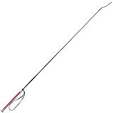 EverVictory Chicote De Adestramento De Cavalo 109 Cm Bastão De Gado Para Treinamento De Chicote De Porco Com Pulseira Rosa 