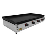 Evitra Chapa De Lanche Para Hamburger Profissional A Gás Industrial Para Restaurante Hotdog Cachorro Quente 16 Hamburgeres 6mm Em Inox 430 100 X 50cm