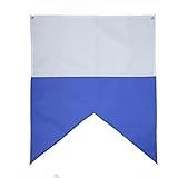 EVTSCAN Bandeira De Mergulho Branca Azul 68 5 X 58 4 Cm Para Mergulho Pesca Submarina E Mergulho Livre Use Com Boia Boia Barco Mastro