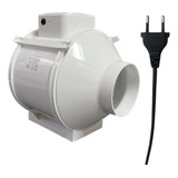 Exaustor 100mm Para Maquina Corte Laser Cabo De Força