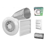 Exaustor Arkit 11 Kit Grelha Auto Fechante 7 Mts Duto 100 Mm