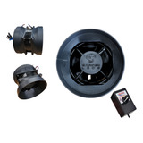 Exaustor Axial Potente 150mm C Controlador De Potência Grow