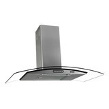 Exaustor Depurador De Cozinha Terim Vidro Curvo Aço Inoxidável De Parede 75cm X 5cm X 45cm Inox 127v
