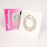 Exaustor Doméstico Para Banheiro De 4- 127-220V Potência 18W Super Silencioso 15cm Com Tela Anti-Inseto