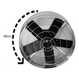 Exaustor Ventilador 40cm Ind Blindado Alta Vazão Parede