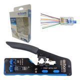 Exbom Alicate Crimpagem Rj45 100 Conector Ez Rj45 Passagem