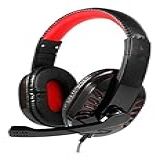 Exbom HEADFONE GAMER USB PARA PS4 XBOX ONE COM MICROFONE LED COLORIDO E CABO REFORÇADO HF G310P4 Preto Unico