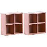 EXCEART 2 Unidades Mini Decoração De Armário Mostrar Acessórios 1 12 Escala Jogar Torradeira Armário De Tv Em Miniatura Armário De Cozinha Em Madeira Mini Estante Cabine De Tv De Madeira