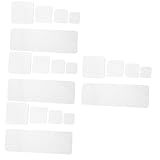 EXCEART 20 Unidades Acessórios Para Carimbos Transparentes Bloco De Selo De Selo Bloco De Acrílico Selos Postais Bloco De Selo Transparente Fornecimento De Selo DIY Retângulo
