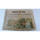 Exemplar Jornal Gazeta Do Povo 18 07 1975 Neve Em Curitiba