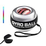 Exercitador De Pulso Com Bola De Giroscópio De Metal Exercitador De Mão De Bola De Torque Com Revestimento De Metal Giroscópio Powerball De Partida Automática Para Fortalecer Braços Dedos E Pulso 