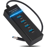 Expansor Hub Usb 3 0 Led Super Rápido 4 Portas 5 0 Gbps