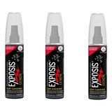 Exposis Repelente Com Icaridina 25 Spray 100ml Kit 3un 