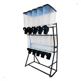 Expositor Armazenador Dispenser Porta Cereais Ração Grãos Cor Preto Durabox Durapets