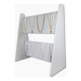 Expositor Colar Estante Branco Mdf Vitrine Display Laca