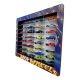 Expositor Em Mdf Para Carrinho Hotwheels Com Visor Acrilico